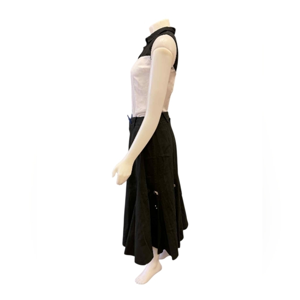 Roughrider By Circle Y Western Skirt Long Black Flowy Size 17/18 EUC - Picture 4 of 10